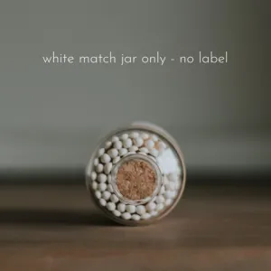 Mini Glass Jar Apothecary Matches