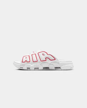 Nike Air More Uptempo Slides White/University Red