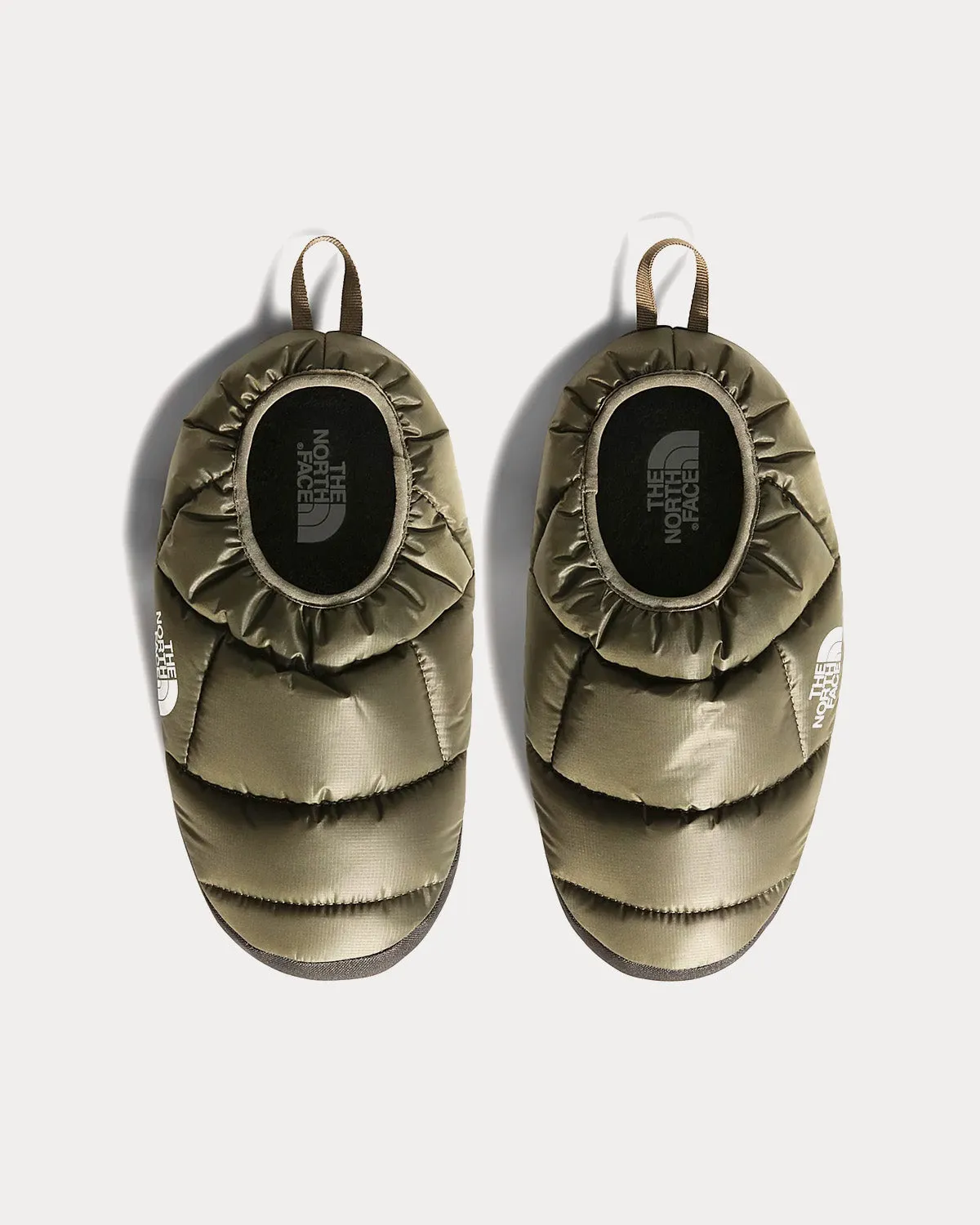 Nse Iii Tent Winter Mules New Taupe Green / Black Slip Ons