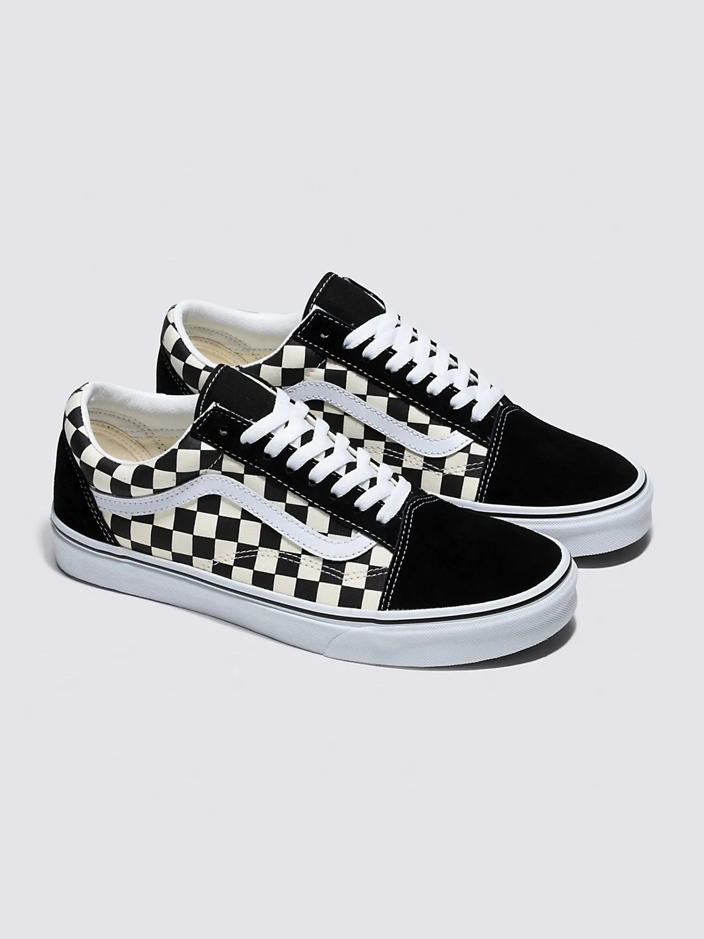 Old Skool Primary Check Black/White Shoes