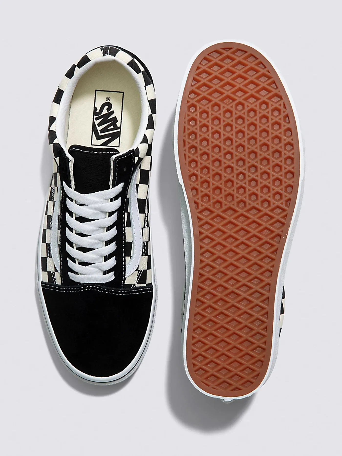 Old Skool Primary Check Black/White Shoes