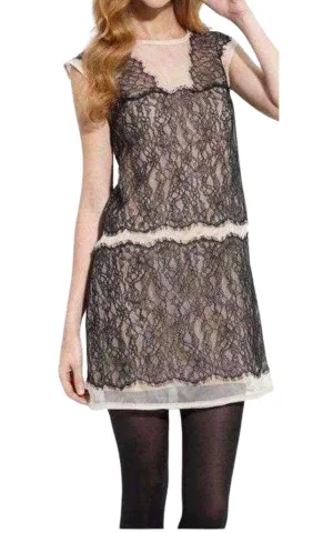 Organza Lace Sheer Sleeveless Dress