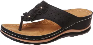 Orthopedic Sandals Women Fashion Dressy Orthopedic Beach Sandals for Woman Arch Support Dress Sandals for Women Orthopedic Black Sandals Women Flat Dressy Orthopedic Womens Shoes Dressy Casual Summer
