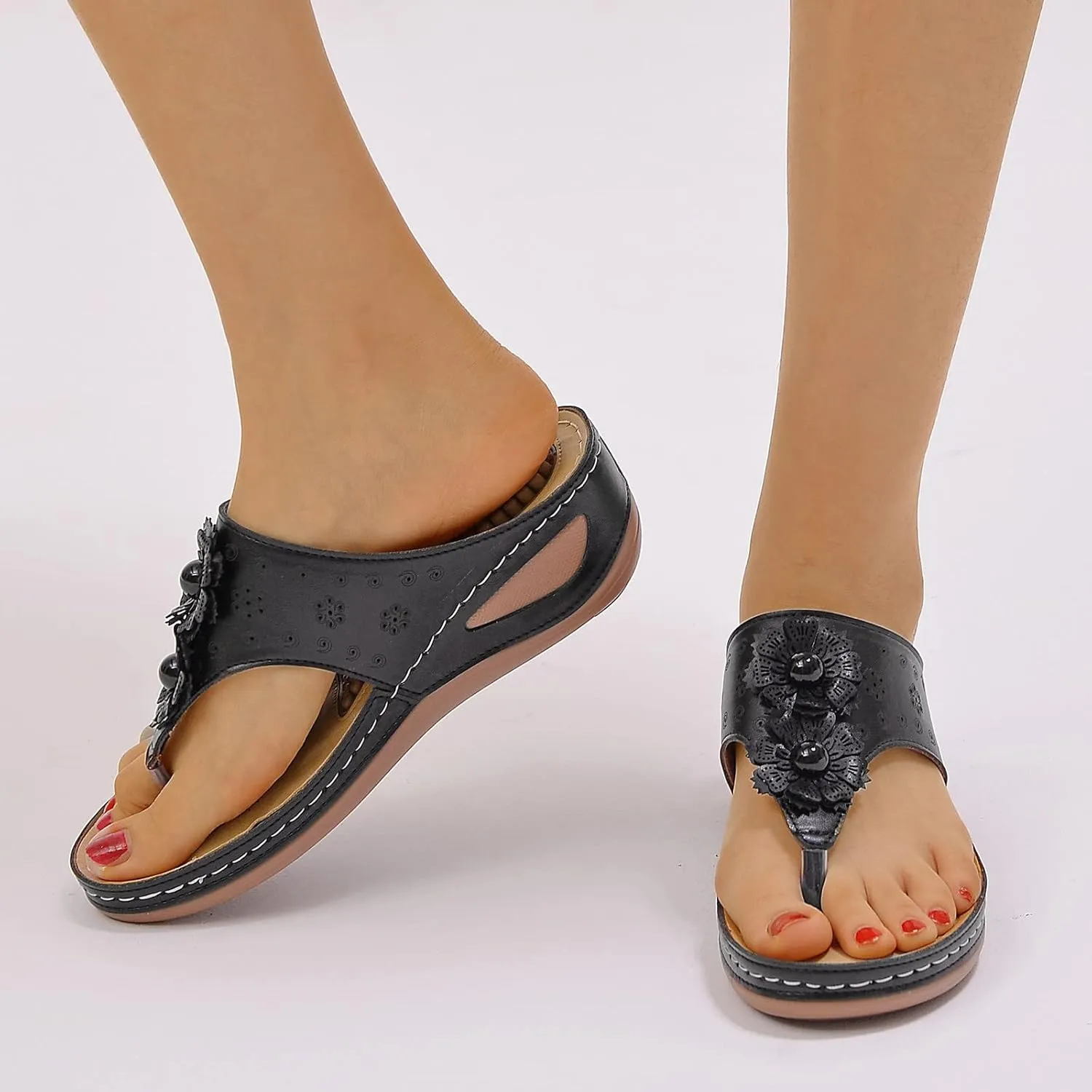 Orthotic Sandals for Women Orthotic Womens Shoes Dressy Casual Sandals Summer Shoes for Women 2025 Orthotic Womens Sandals with Arch Support Wide Orthopedic Flip Flops Women Plantar Fasciitis