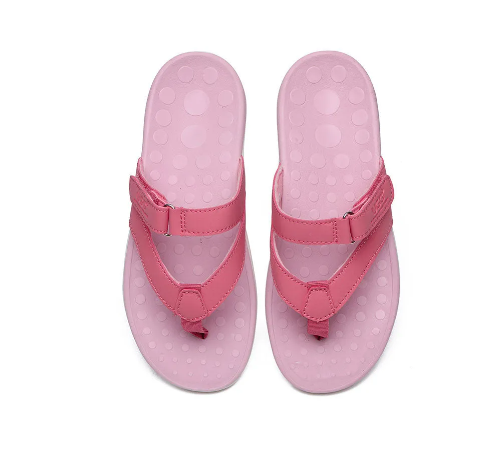 Orthotic Thongs Arch Support Hook And Loop Adjustable Straps