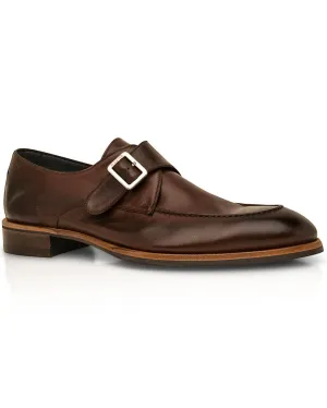 Parma Bolet Leather Single Monk Strap Loafer