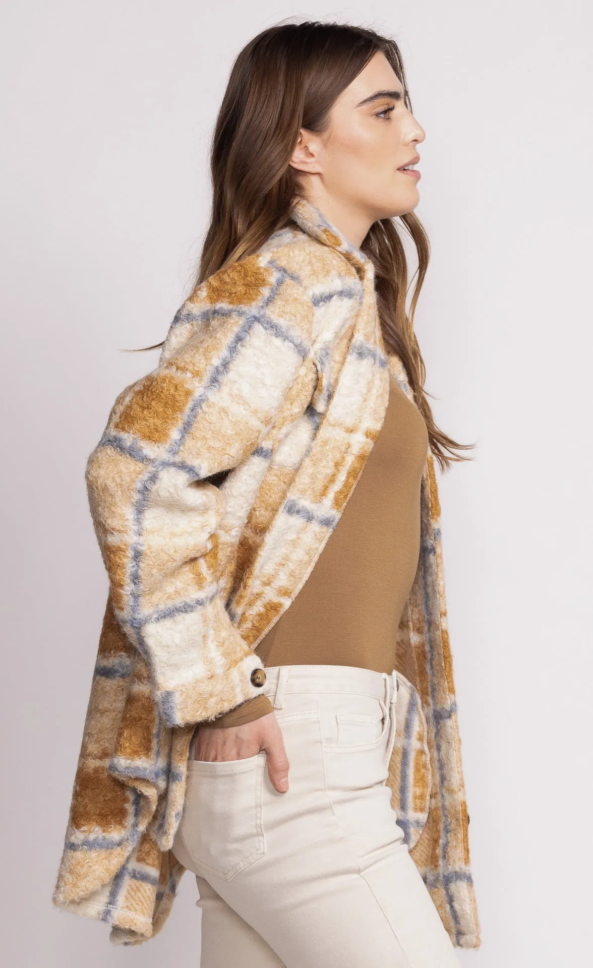 Pink Martini Women's Jade Coat - Light Brown