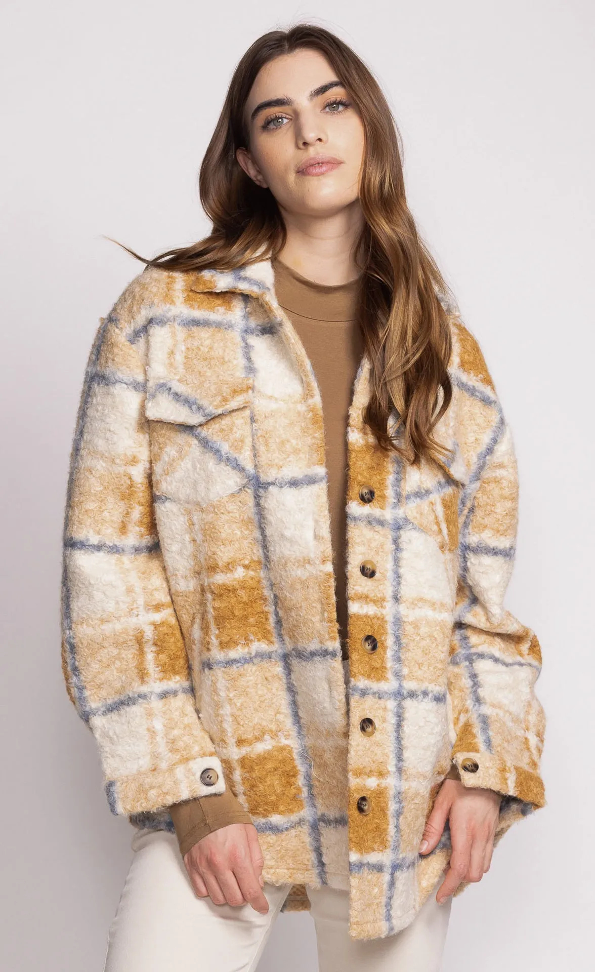 Pink Martini Women's Jade Coat - Light Brown