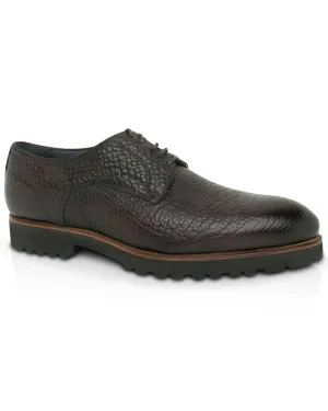 Pisa Bisonte Derby Shoe in Brown