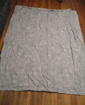 QUEEN Duvet Cotton WATERCOLOR BUTTERFLY 87 x100" PURPLE GRAY