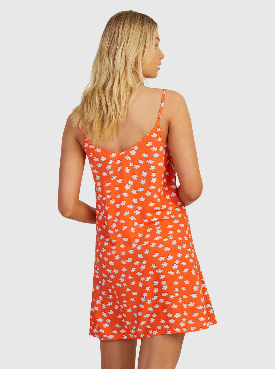 Roxy Shine A Light Dress-Tiger Lily Flower Rain