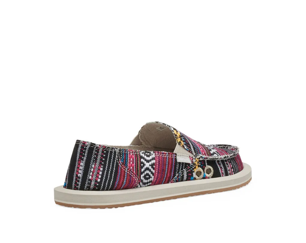 Sanuk Donna Geo Shoe-Black Multi