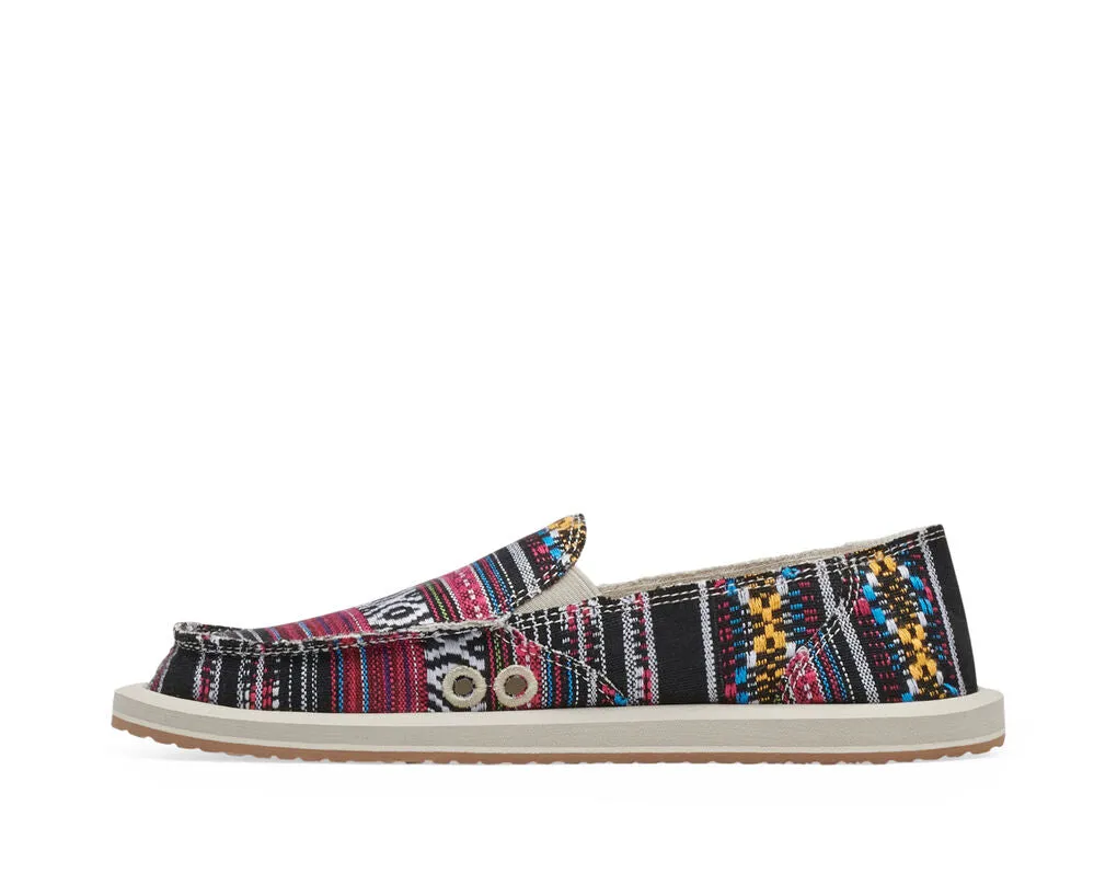 Sanuk Donna Geo Shoe-Black Multi