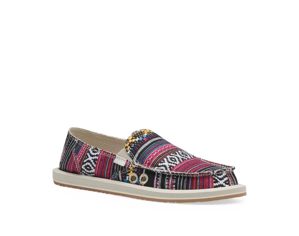 Sanuk Donna Geo Shoe-Black Multi