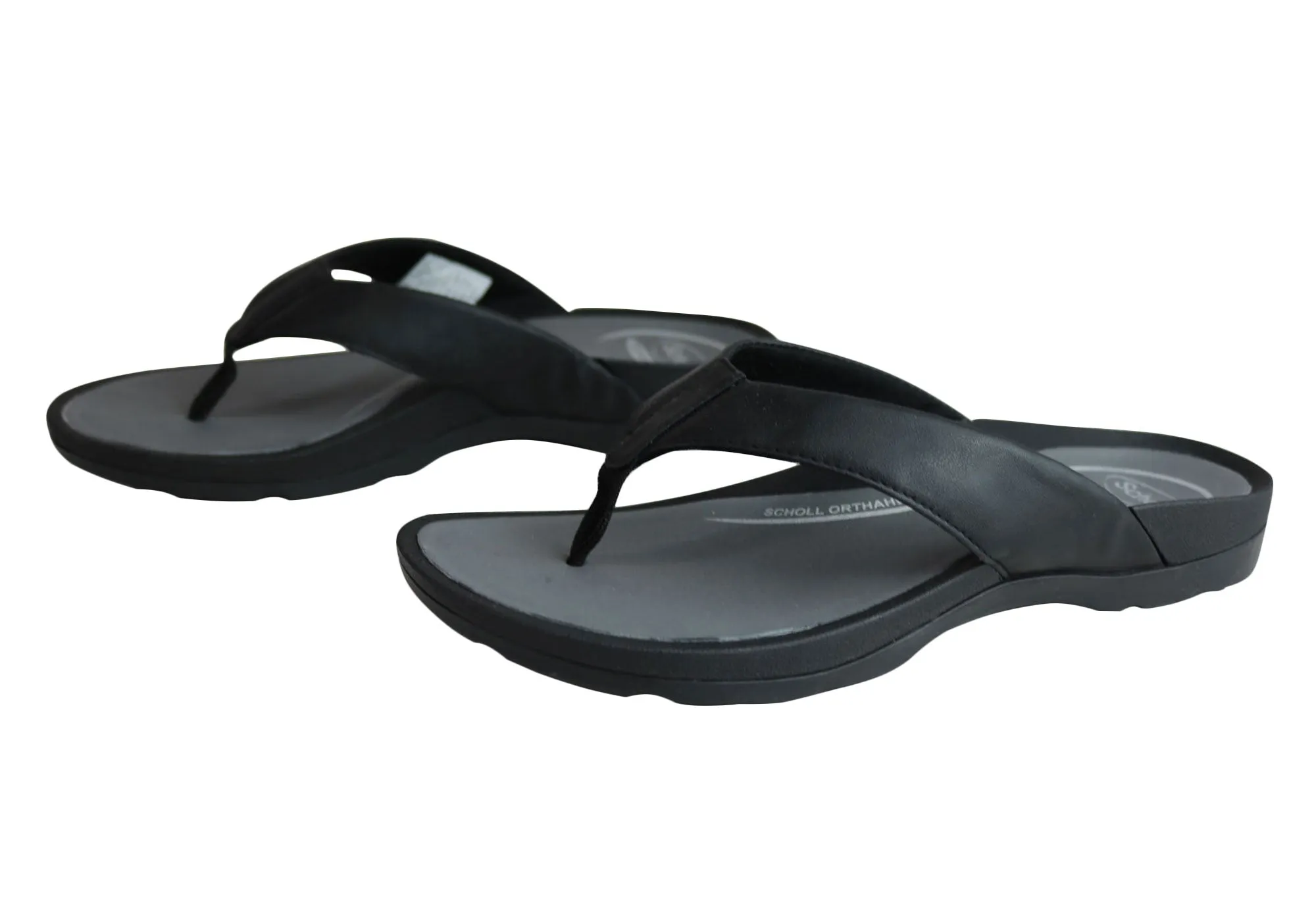 Scholl Orthaheel Treasure Womens Comfort Supportive Thongs Flip Flops