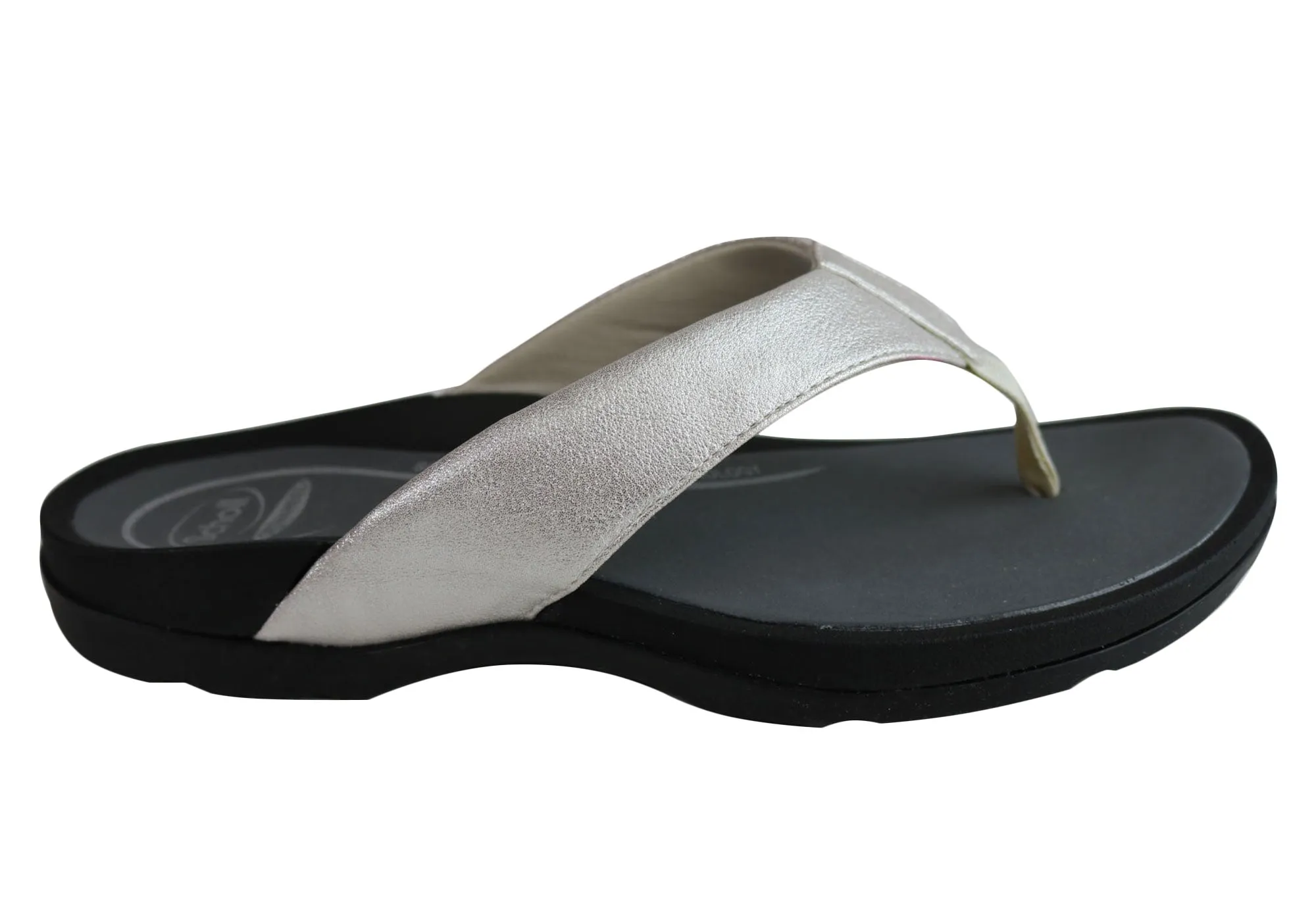 Scholl Orthaheel Treasure Womens Comfort Supportive Thongs Flip Flops