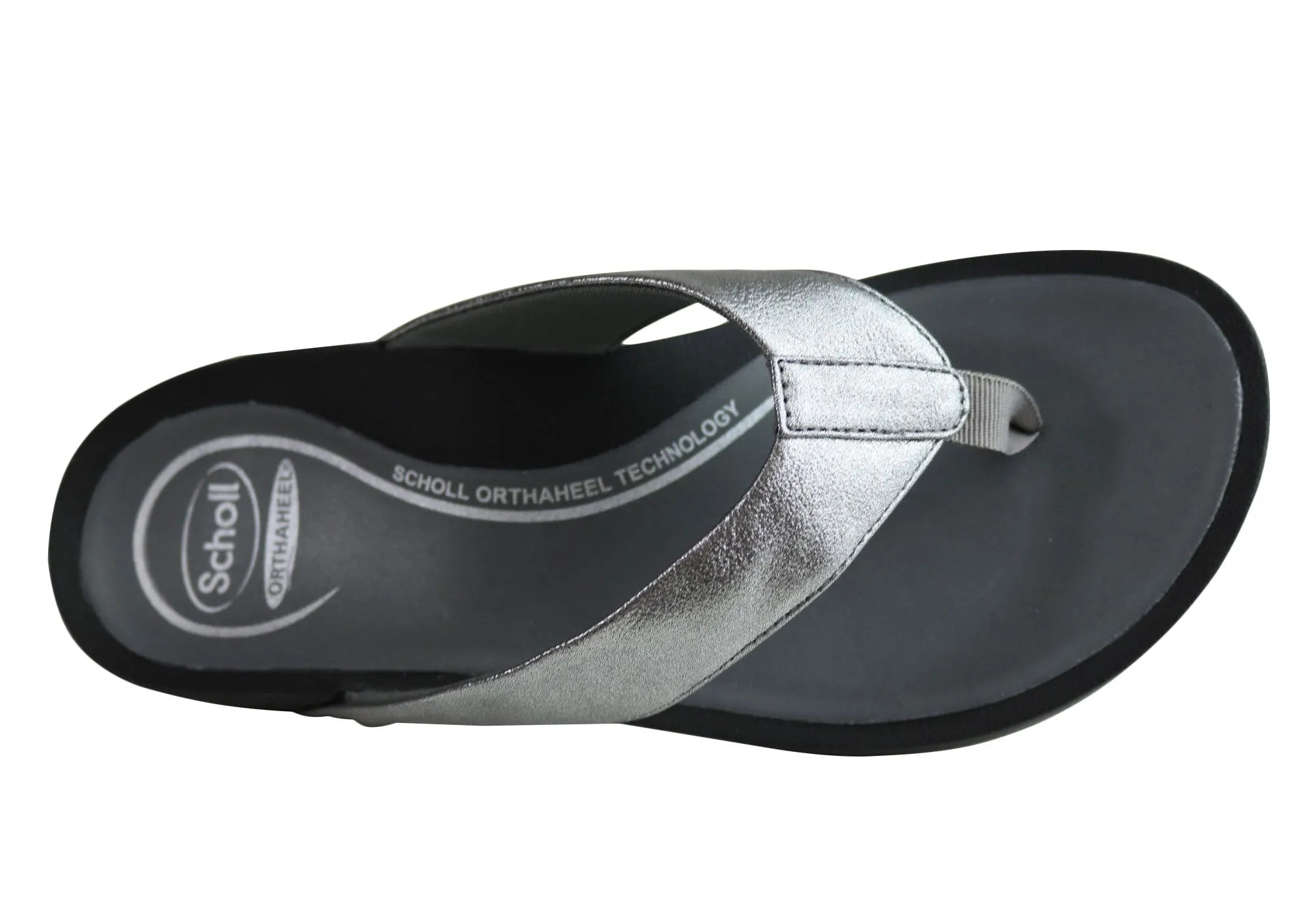Scholl Orthaheel Treasure Womens Comfort Supportive Thongs Flip Flops
