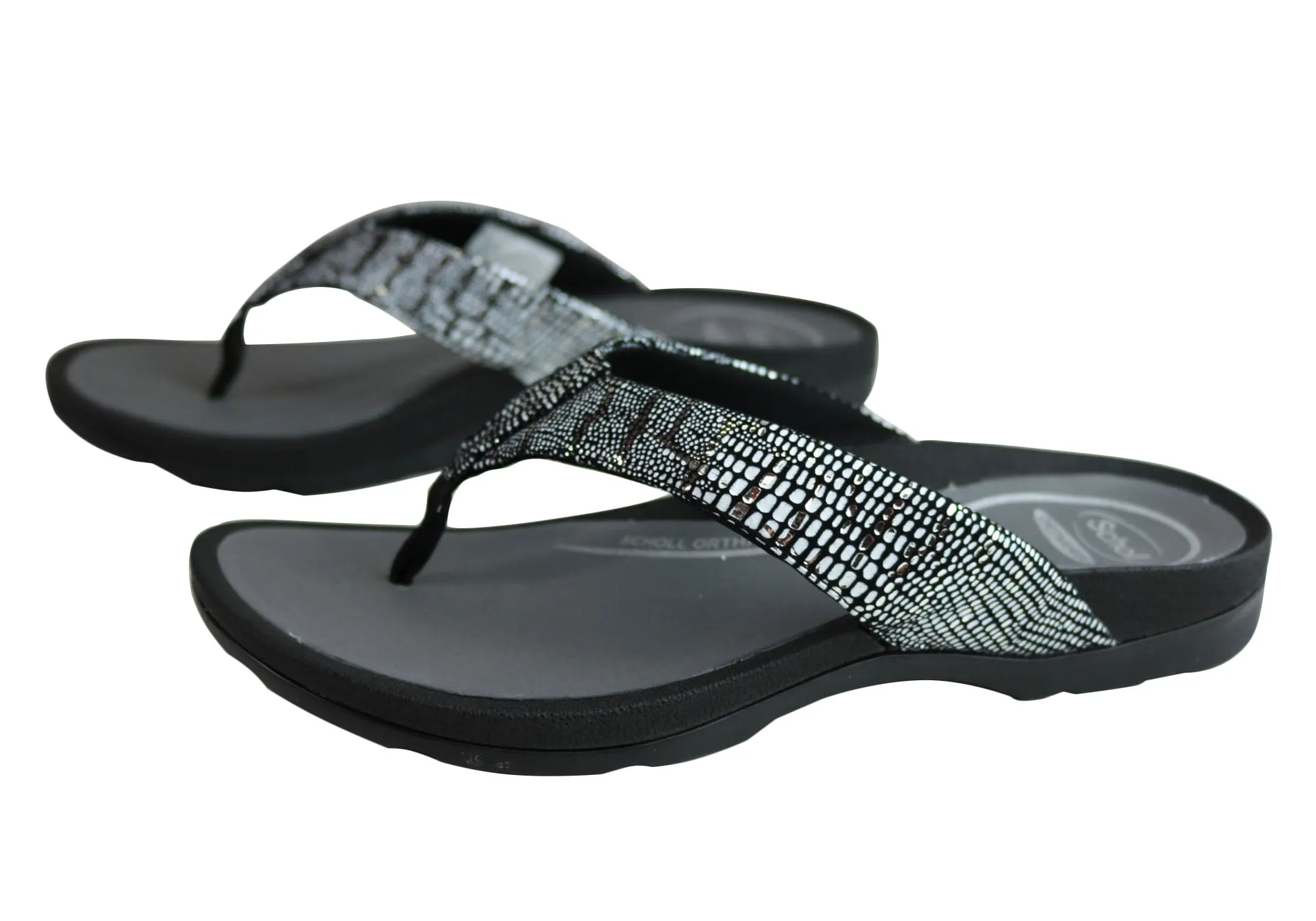 Scholl Orthaheel Treasure Womens Comfort Supportive Thongs Flip Flops
