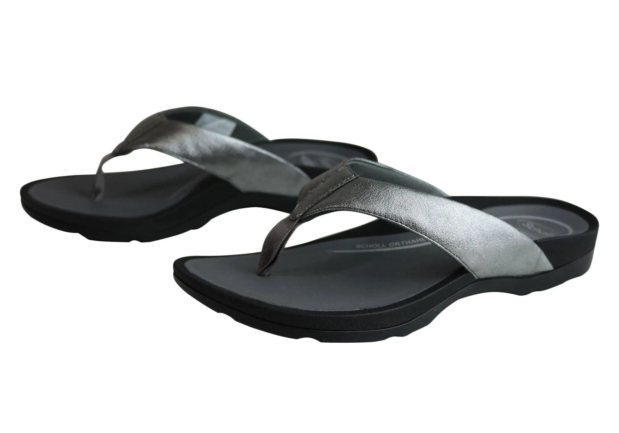 Scholl Orthaheel Treasure Womens Comfort Supportive Thongs Flip Flops