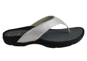 Scholl Orthaheel Treasure Womens Comfort Supportive Thongs Flip Flops