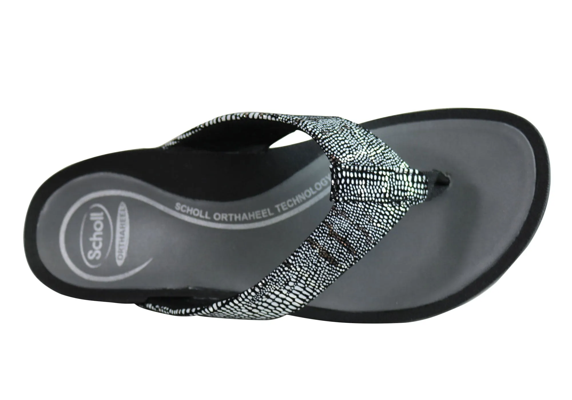 Scholl Orthaheel Treasure Womens Comfort Supportive Thongs Flip Flops