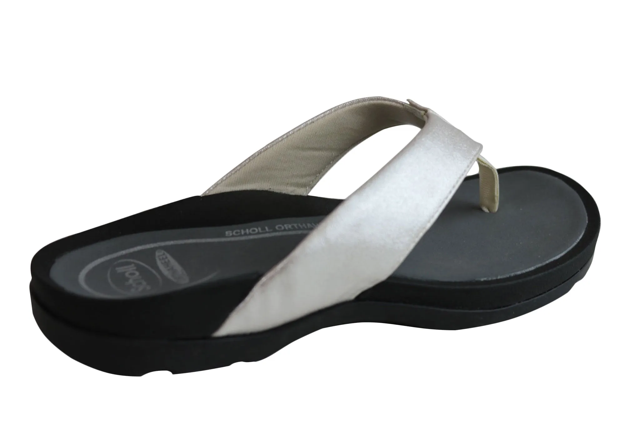 Scholl Orthaheel Treasure Womens Comfort Supportive Thongs Flip Flops