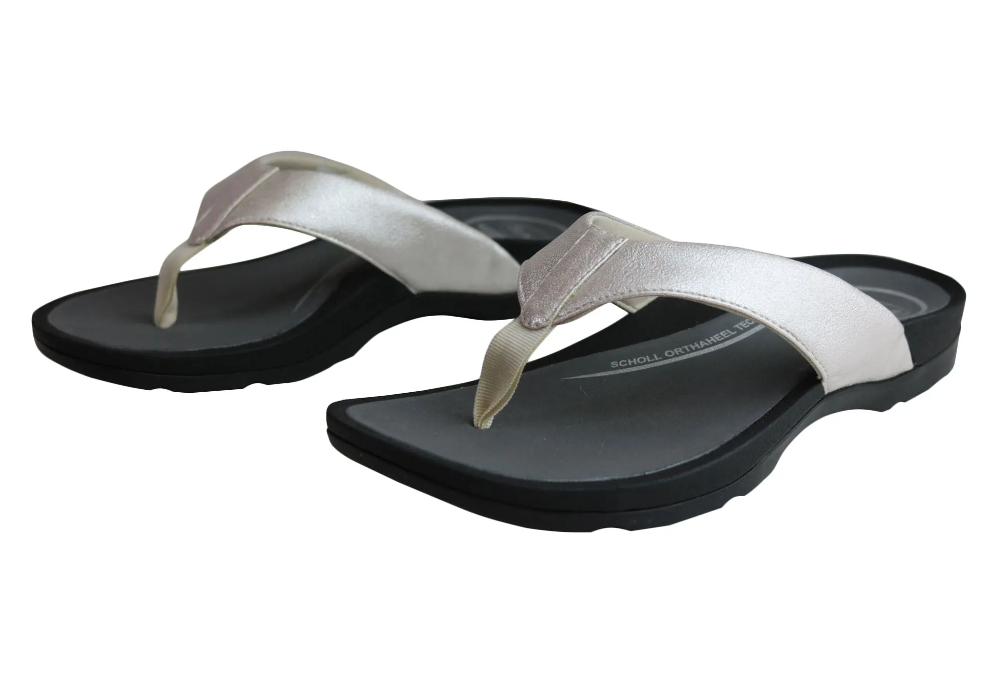 Scholl Orthaheel Treasure Womens Comfort Supportive Thongs Flip Flops
