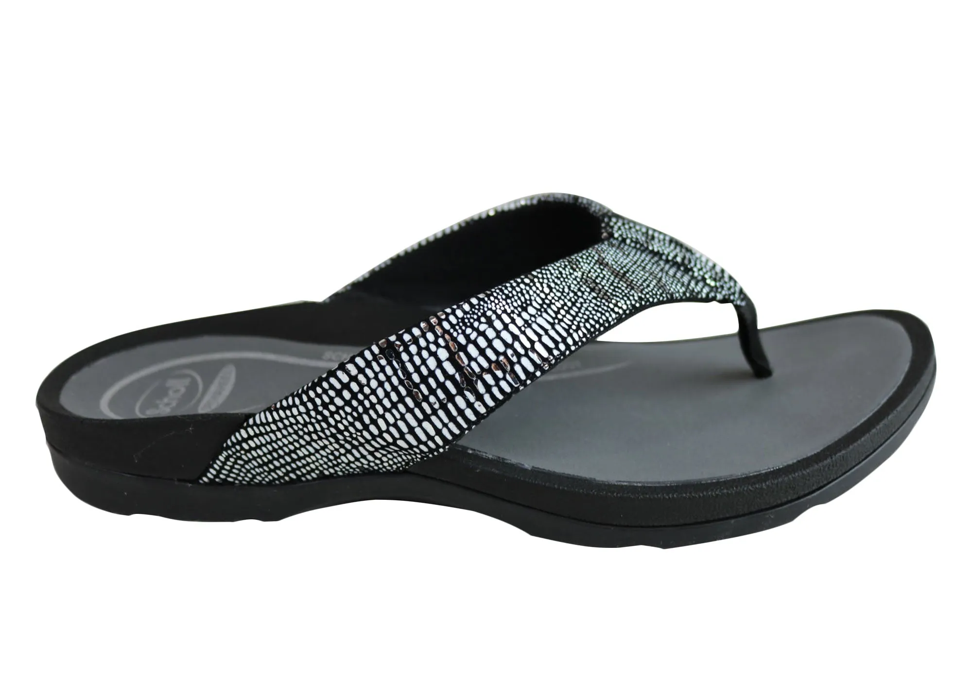 Scholl Orthaheel Treasure Womens Comfort Supportive Thongs Flip Flops
