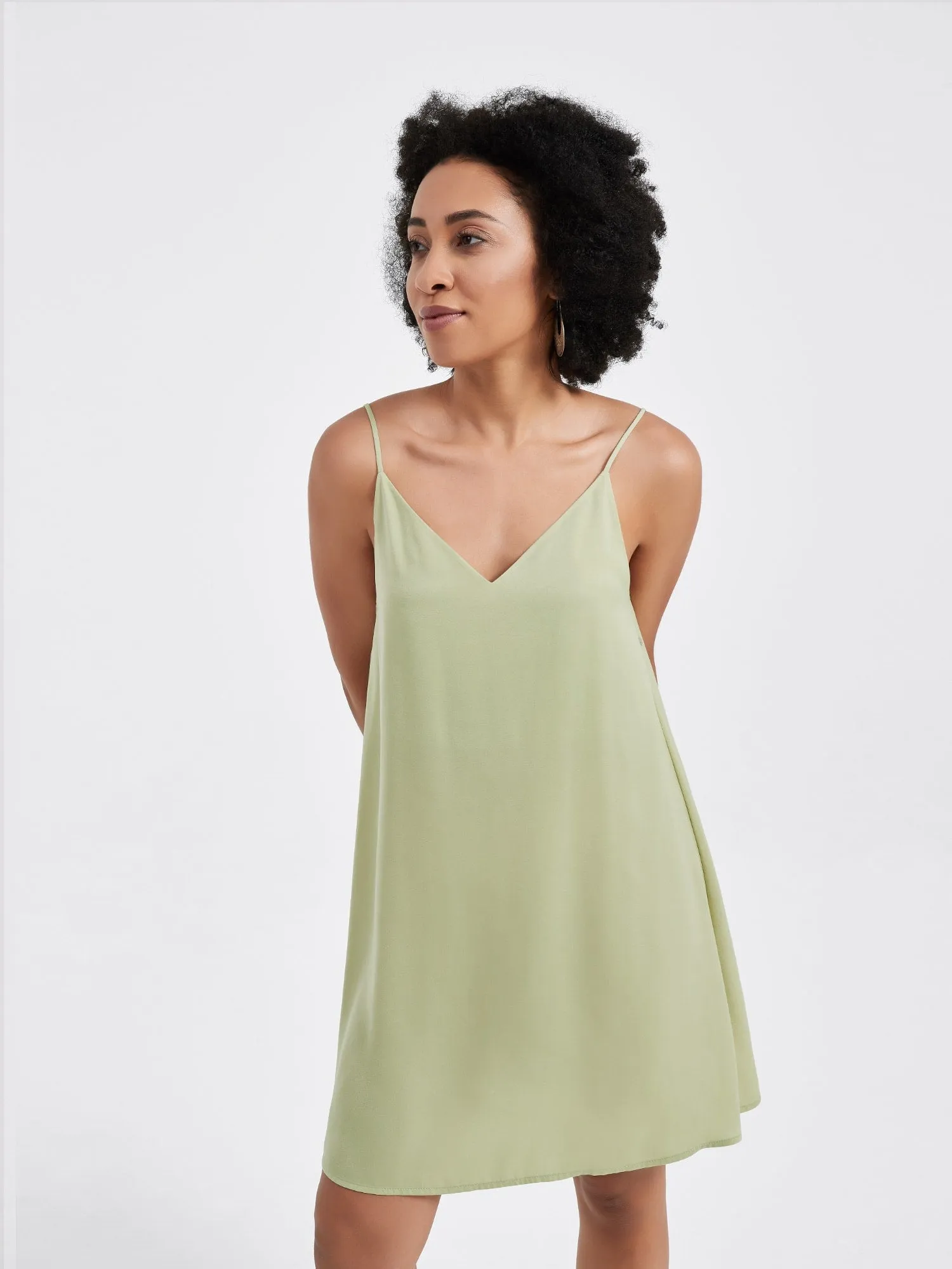 Serena Mini Slip Dress | Muted