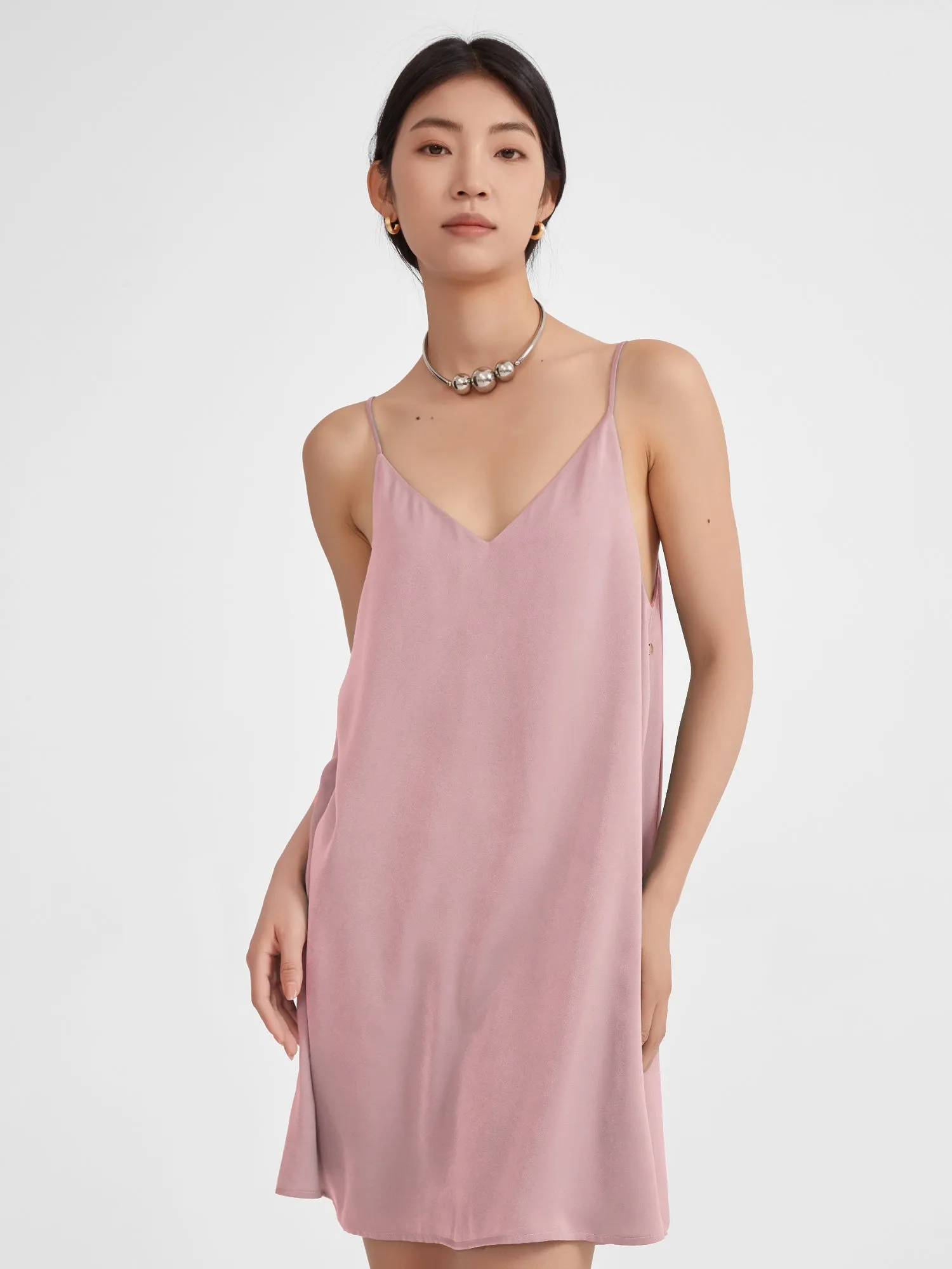 Serena Mini Slip Dress | Muted