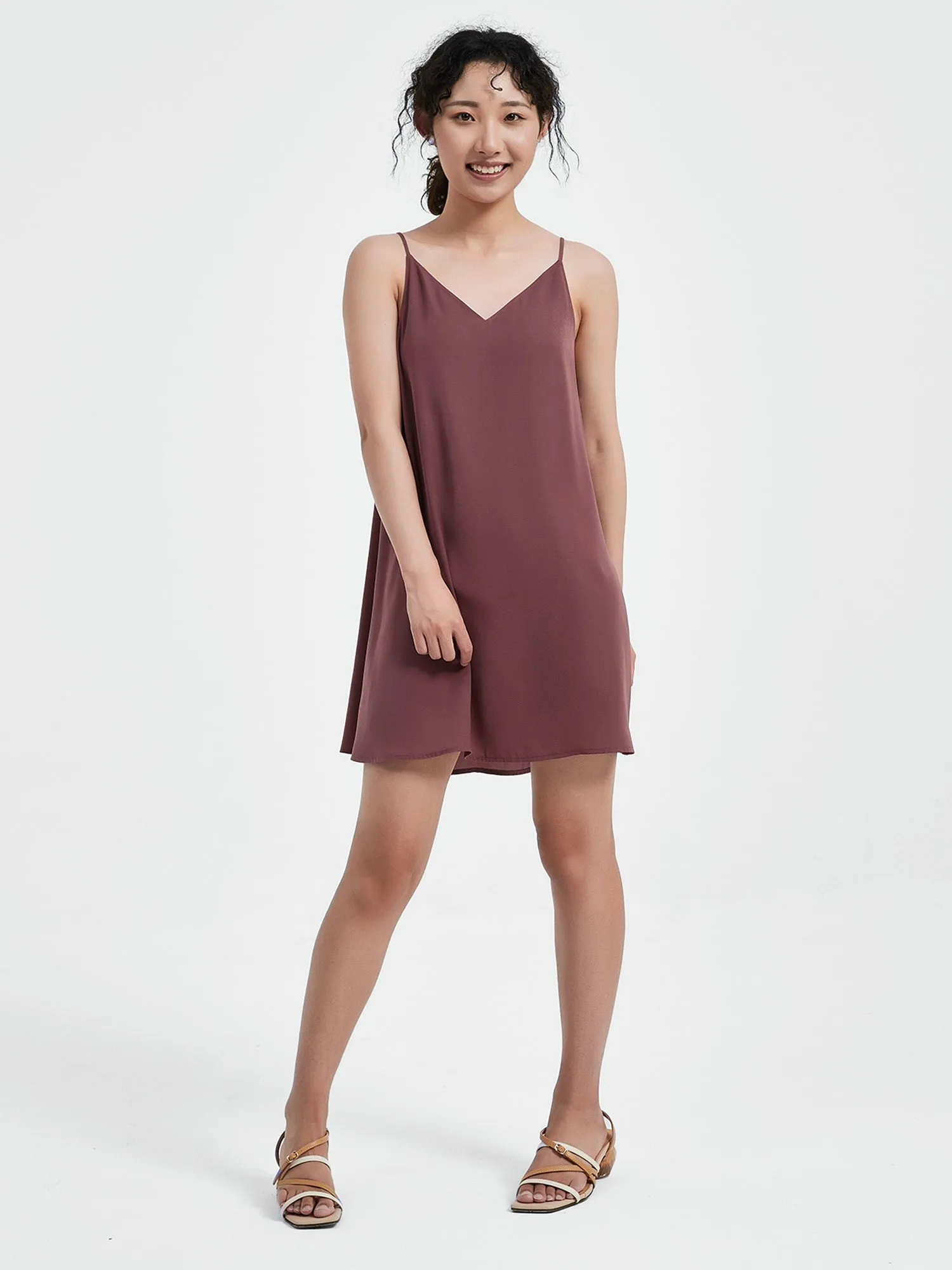 Serena Mini Slip Dress | Muted