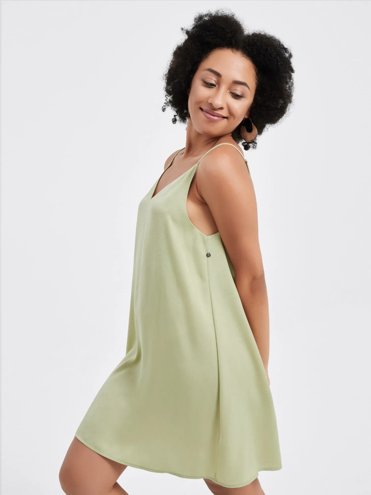 Serena Mini Slip Dress | Muted