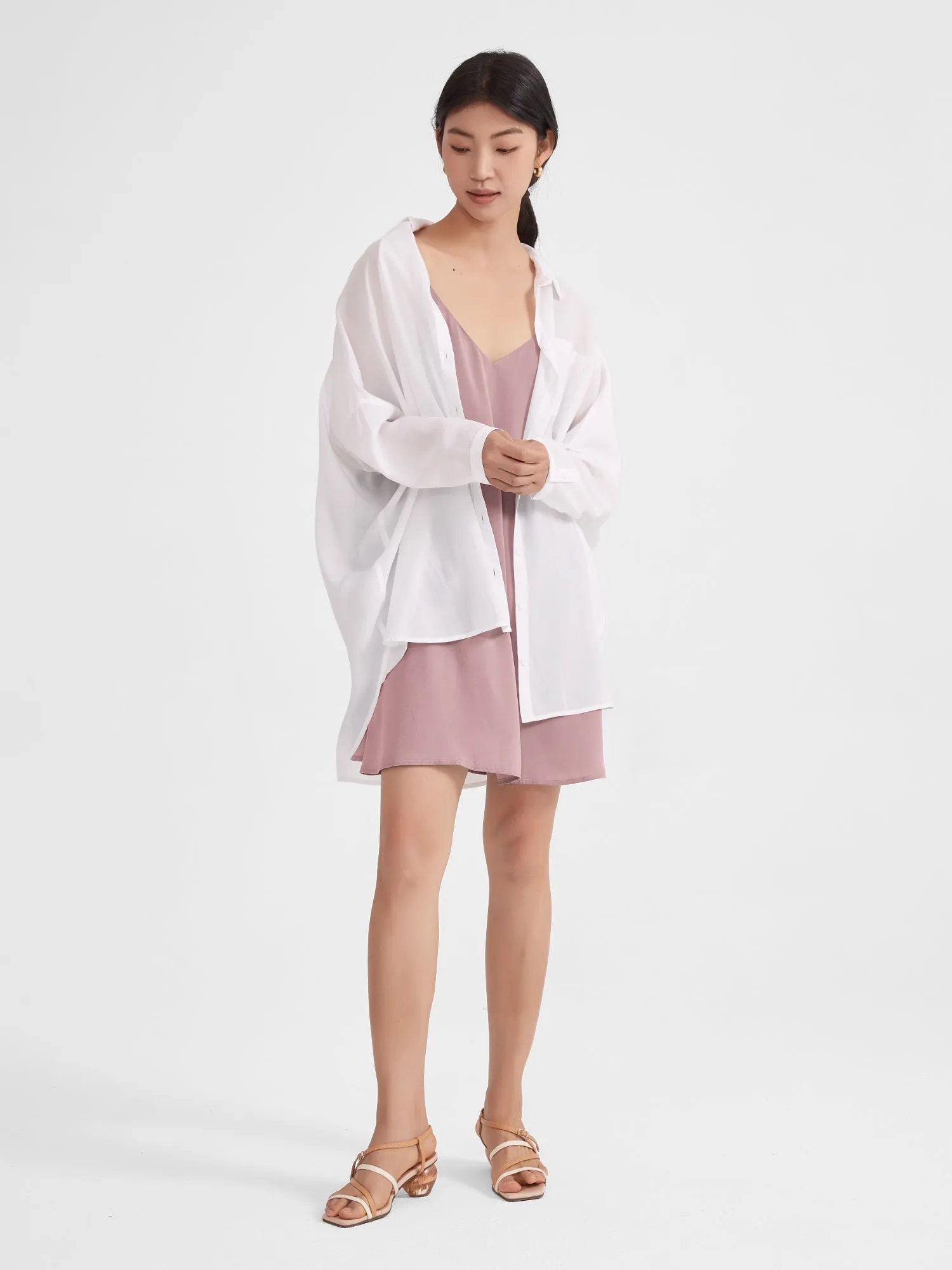 Serena Mini Slip Dress | Muted
