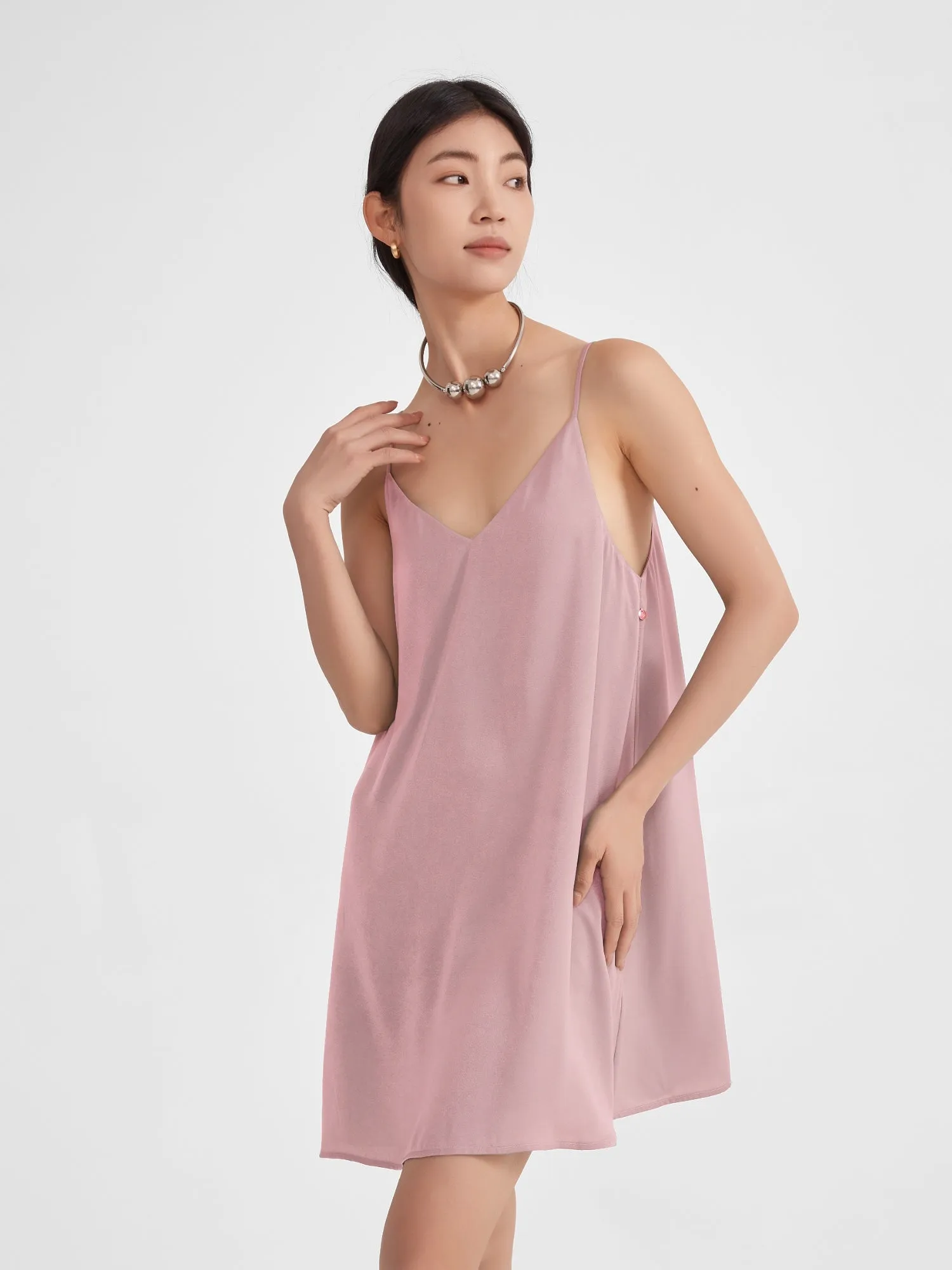 Serena Mini Slip Dress | Muted