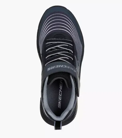 Skechers Boys Microspec Advance Trainer Black/Silver