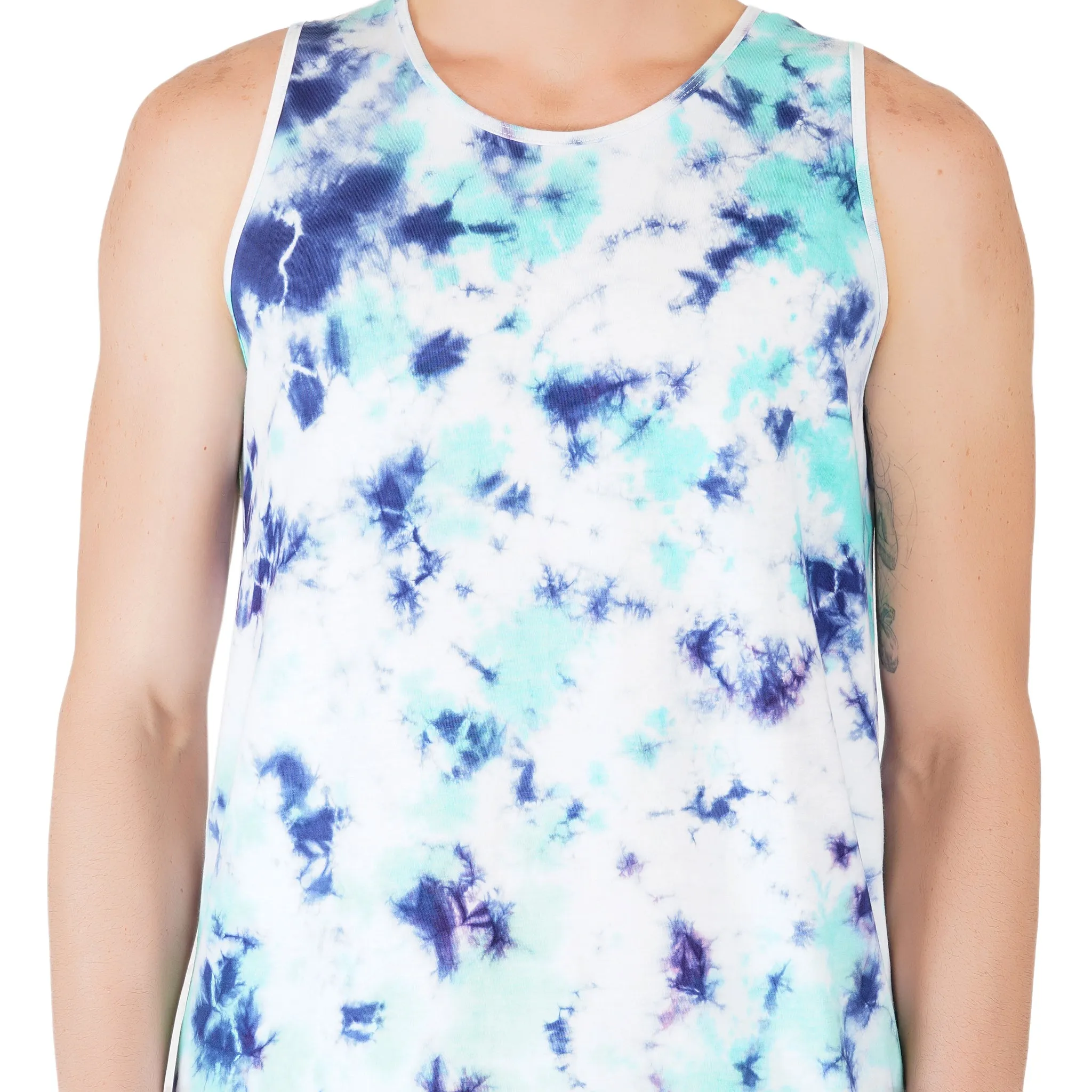 SLAY. Men's Tie Dye Vest & Shorts Co-ord Set