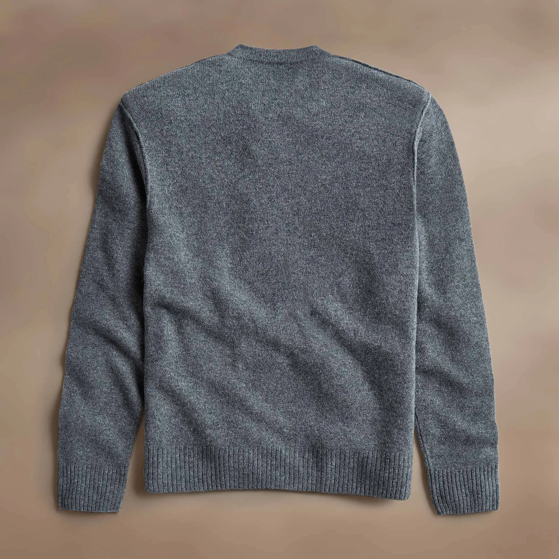 Soft Featherweight Cashmere V Neck - Flannel