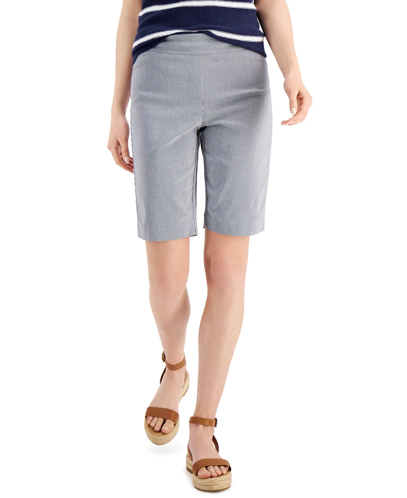 Striped Bermuda Shorts