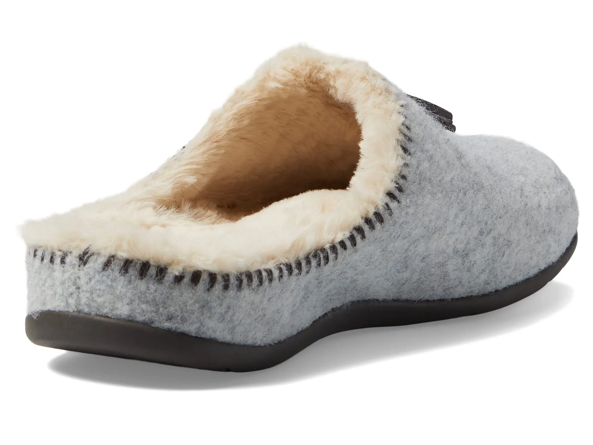 Strive Women's Lille Light Grey Size 7 Memory Foam Orthotic Slipper