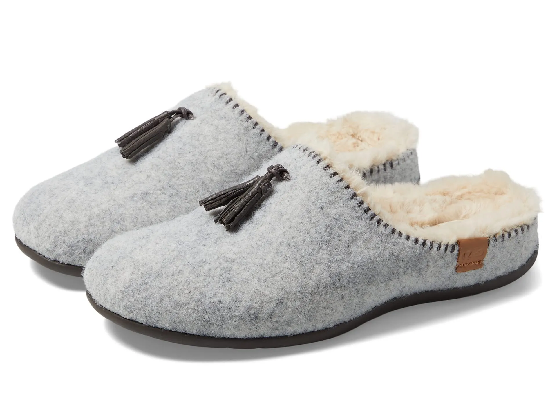 Strive Women's Lille Light Grey Size 7 Memory Foam Orthotic Slipper