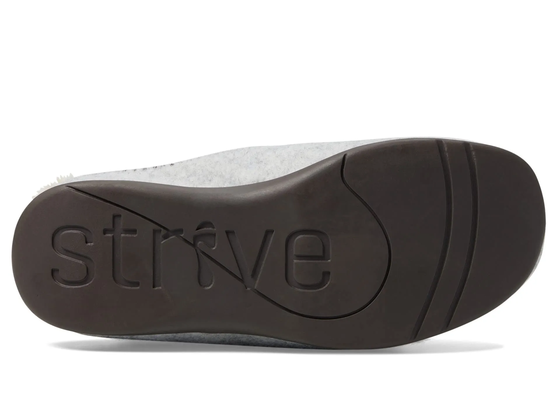 Strive Women's Lille Light Grey Size 7 Memory Foam Orthotic Slipper