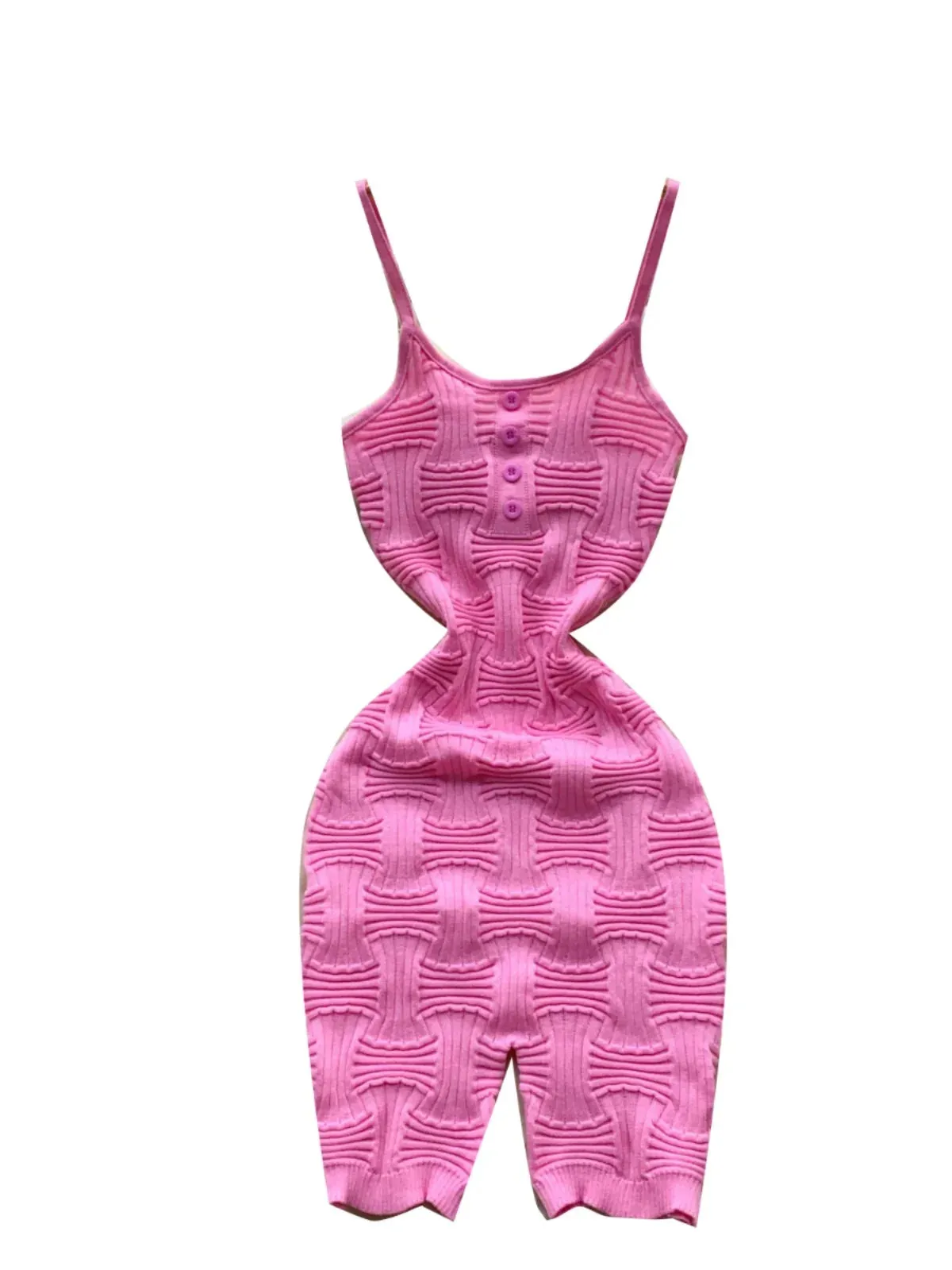 Suspender Knitted Jumpsuit