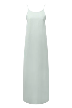 The Trude Linen Slip Dress in mint