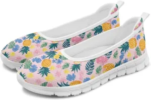 Tropical Hawaii Slip On Womens Orthopedic Arch Support Diabetes Foam Shoes Walking Anti-Skid Loafers