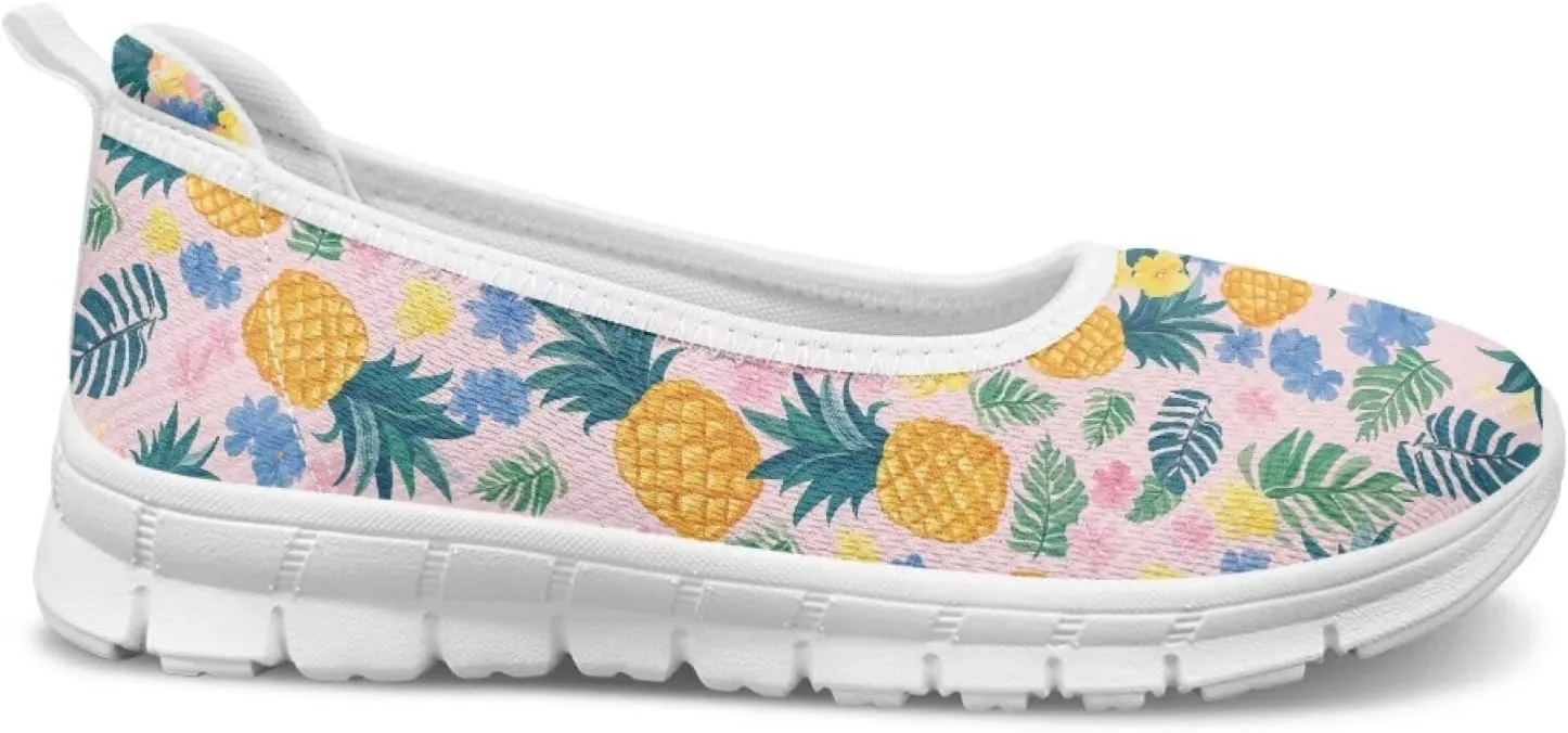 Tropical Hawaii Slip On Womens Orthopedic Arch Support Diabetes Foam Shoes Walking Anti-Skid Loafers