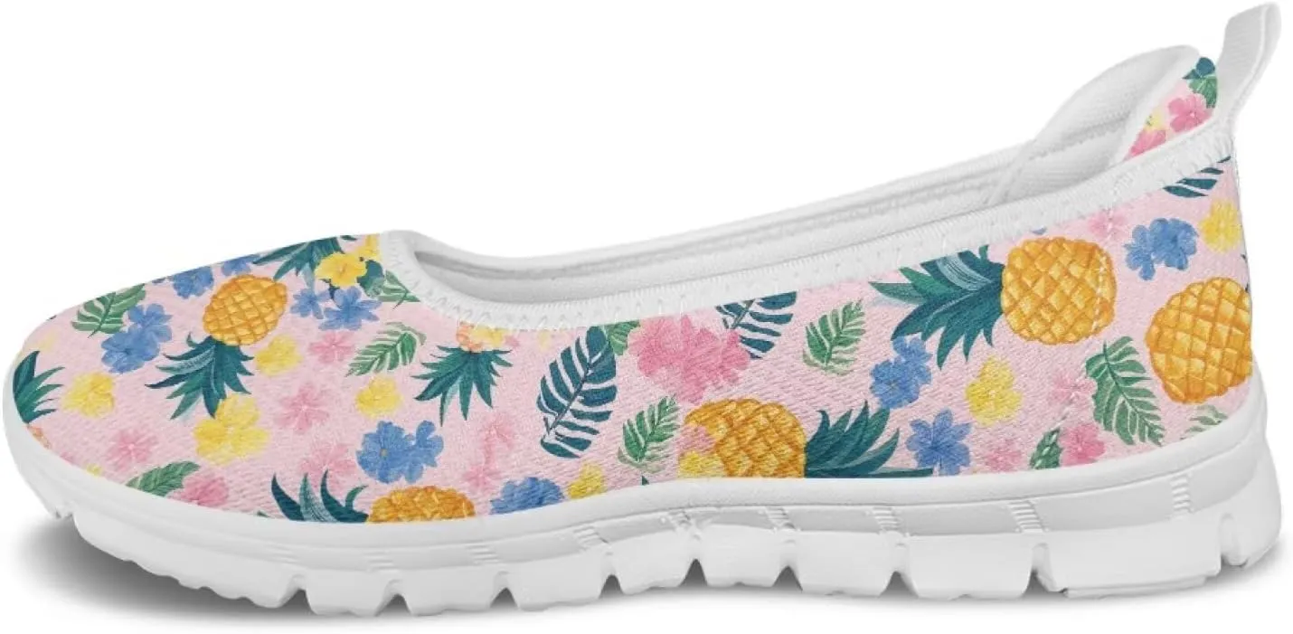 Tropical Hawaii Slip On Womens Orthopedic Arch Support Diabetes Foam Shoes Walking Anti-Skid Loafers