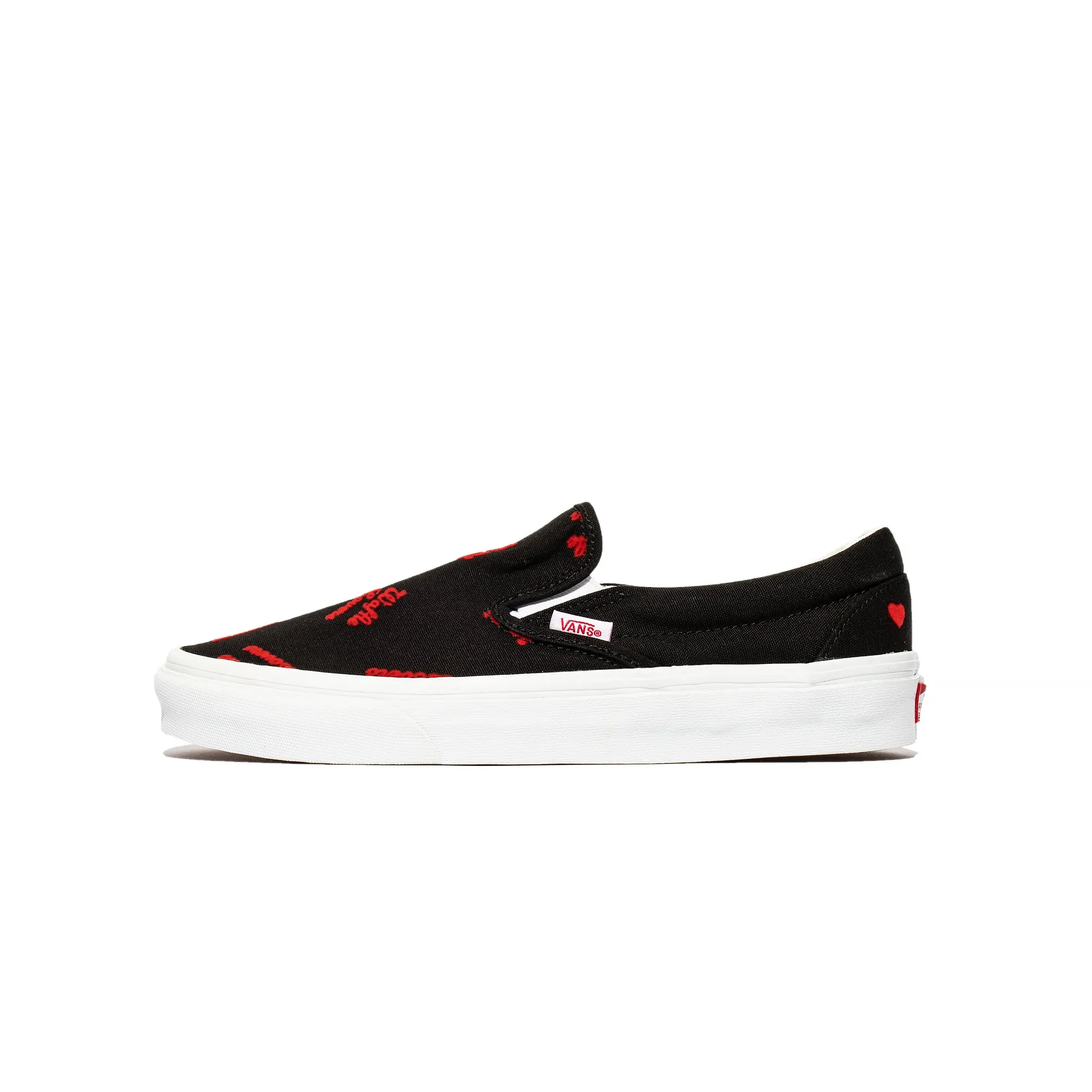 Vans Mens Classic Slip-On Shoes 'Blkwht'