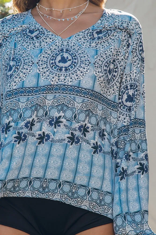 Waste The Day Top Blue