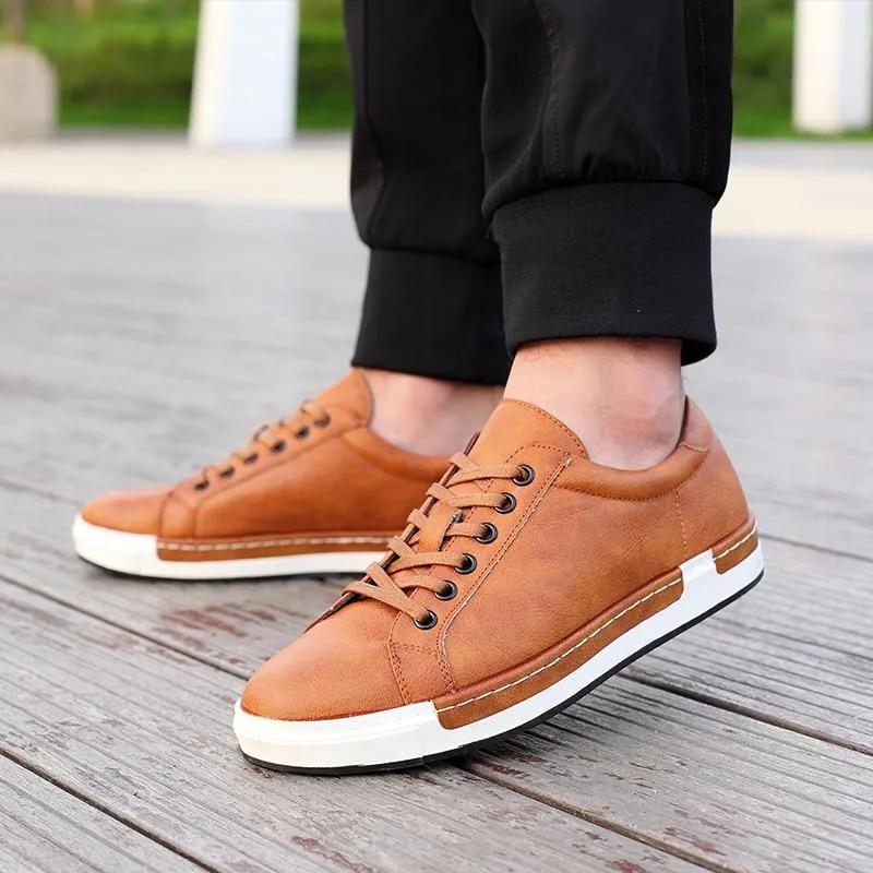 West Louis™ Leather Flats Casual Shoes