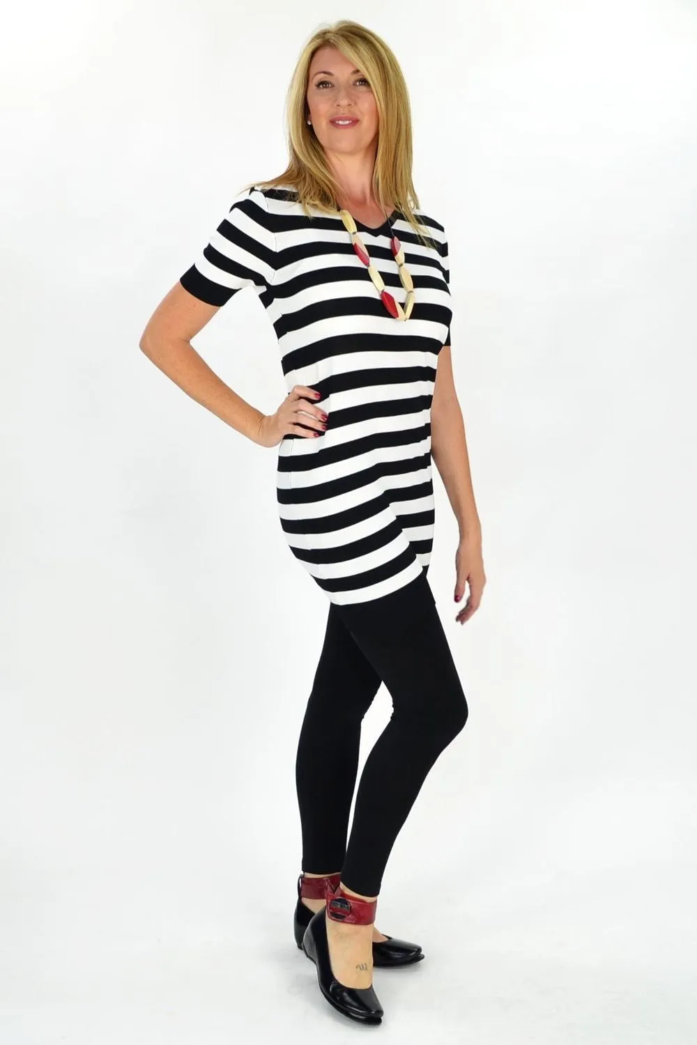 White Stripe Zoe Tunic